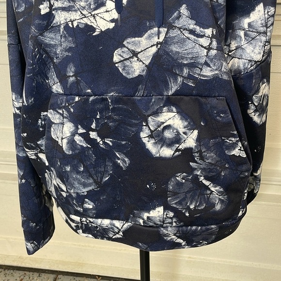 Nike Therma-FIT Midnight Navy All Over Print Pullover Mens L Hoodie - Picture 6 of 9